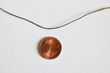 EP Cordon vert foncé or, fabrication bijoux,création bijoux,ruban mariage,fourniture créative, scrapbooking, 1.5mm, longueur 1 mètre-G1169