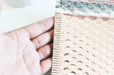 EP-Enveloppes à bulles en plastique rose clair brillant 150x130mm, x9 (G4796)