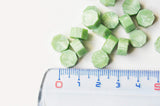 EP-Granulés cire vert clair nacré à cacheter, fourniture création de sceaux personnalisés pour sceaux et invitations de mariage, les 100 G6728