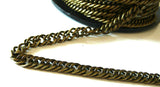 EP Grosse chaine bronze, création de bijoux, Chaine plate bronze, fourniture créative, grosse chaine, chaine bronze,maille 6mm, 1 mètre-G1929