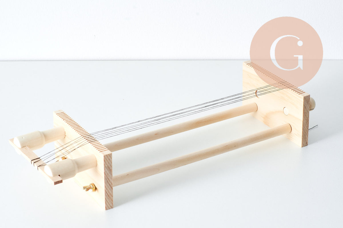 Métier à tisser des perles en bois + perles de rocailles x1 (G10758)