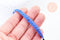 EP-Perle chevron bleu roi hématite synthétique 7mm, pierre, le fil de 40cm G6727
