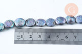 EP Perle eau douce ronde keshi naturelle noire 9-23mm x1 fil de 25-30 perles G6185