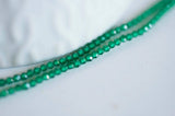EP Perle émeraude 2mm,emeraude synthétique, perle pierre,bijou pierre,pierre précieuse,perles bijoux,2mm,fil 160 perles-G469