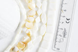 EP Perle nacre blanche naturelle ovale carrée disque tube,perle nacre naturelle,coquillage blanc,création bijoux,14mm,x 5,G1629