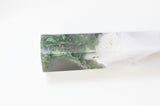 EP Pointe agate mousse verte naturelle roulée, agate mousse naturelle, pierre semi-precieuse, séance lithothérapie, la pièce G5024