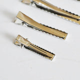 EP Supports barrette pince crocodile fer platine 35-76mm, x4 (G1699)