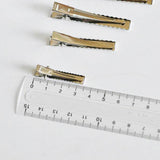 EP Supports barrette pince crocodile fer platine 35-76mm, x4 (G1699)