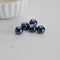 EP perle porcelaine bleu irisé, fournitures créatives,perle ronde, céramique bleu marine,perle céramique, création bijoux,x 5, 1.2cm-G1368