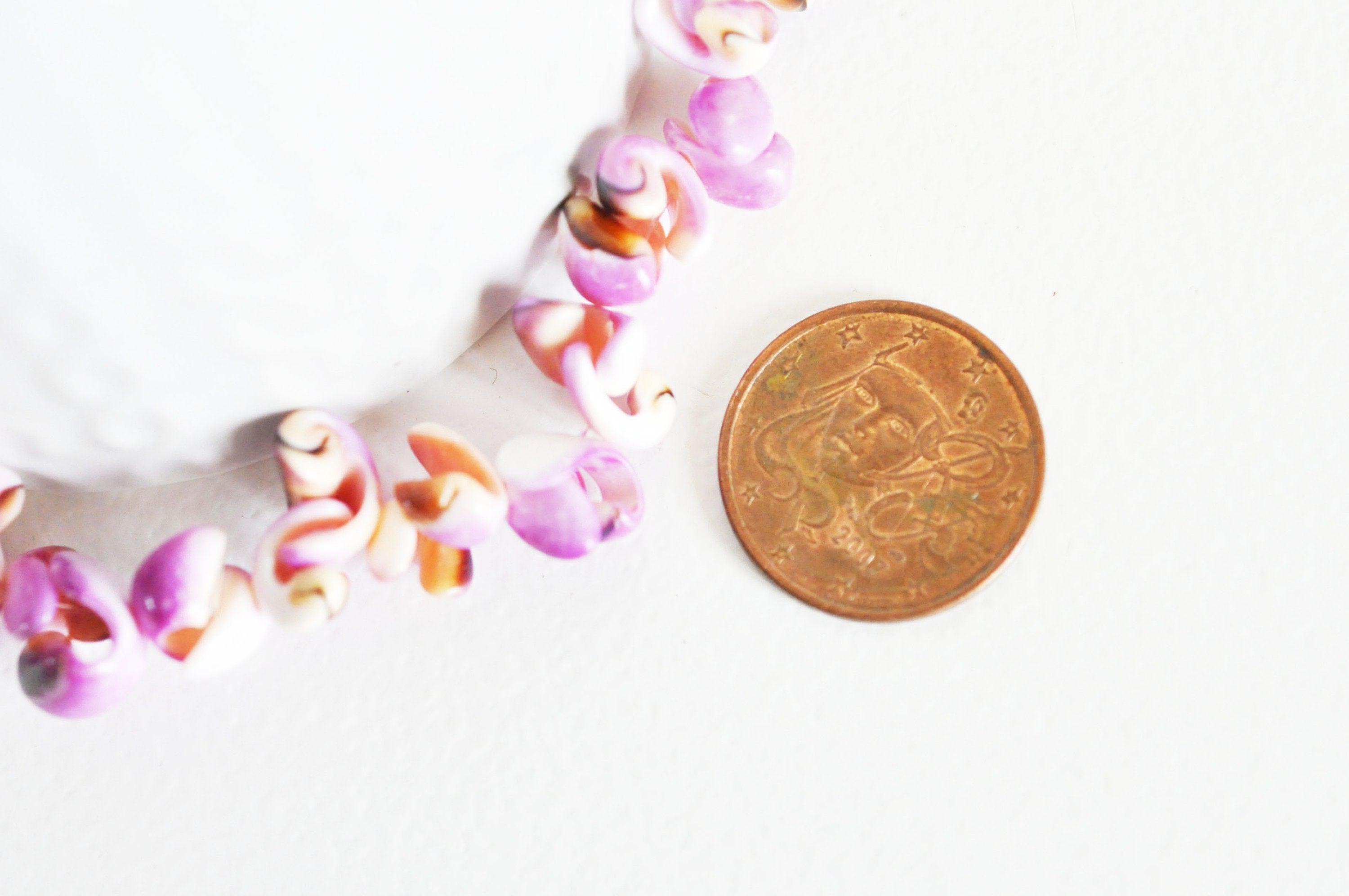 EP-perles coquillage naturel rose 7-12mm, le fil de 90 perles G3853