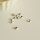EP rondelles facettées argent vieilli, fournitures créatives, perles dorées, création bijoux, perles intercalaires,x 20, 6mm