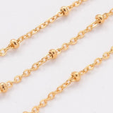 ERREUR Chaine satellite dorée 14K ,fourniture créative,chaine bijou,chaine dorée, chaine dorée,,grossiste chaine,2mm, x1 mètre G5300