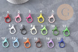 XXL colored zamak Parrot Clasp 35mm, x1 (G11274)