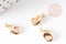 Fermoirs mousquetons dorés 14k 12mm, x10 (G1532)
