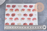 Feuille de transfert polymère – Motif Bulle Automne 14x10 cm, x1 (G11008)