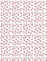 Feuille de transfert polymère – cerises 14x10 cm, x1 (G10765)