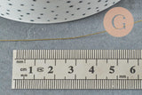 Fil doré métallisé 0.4mm, x 5 mètres (G0022)
