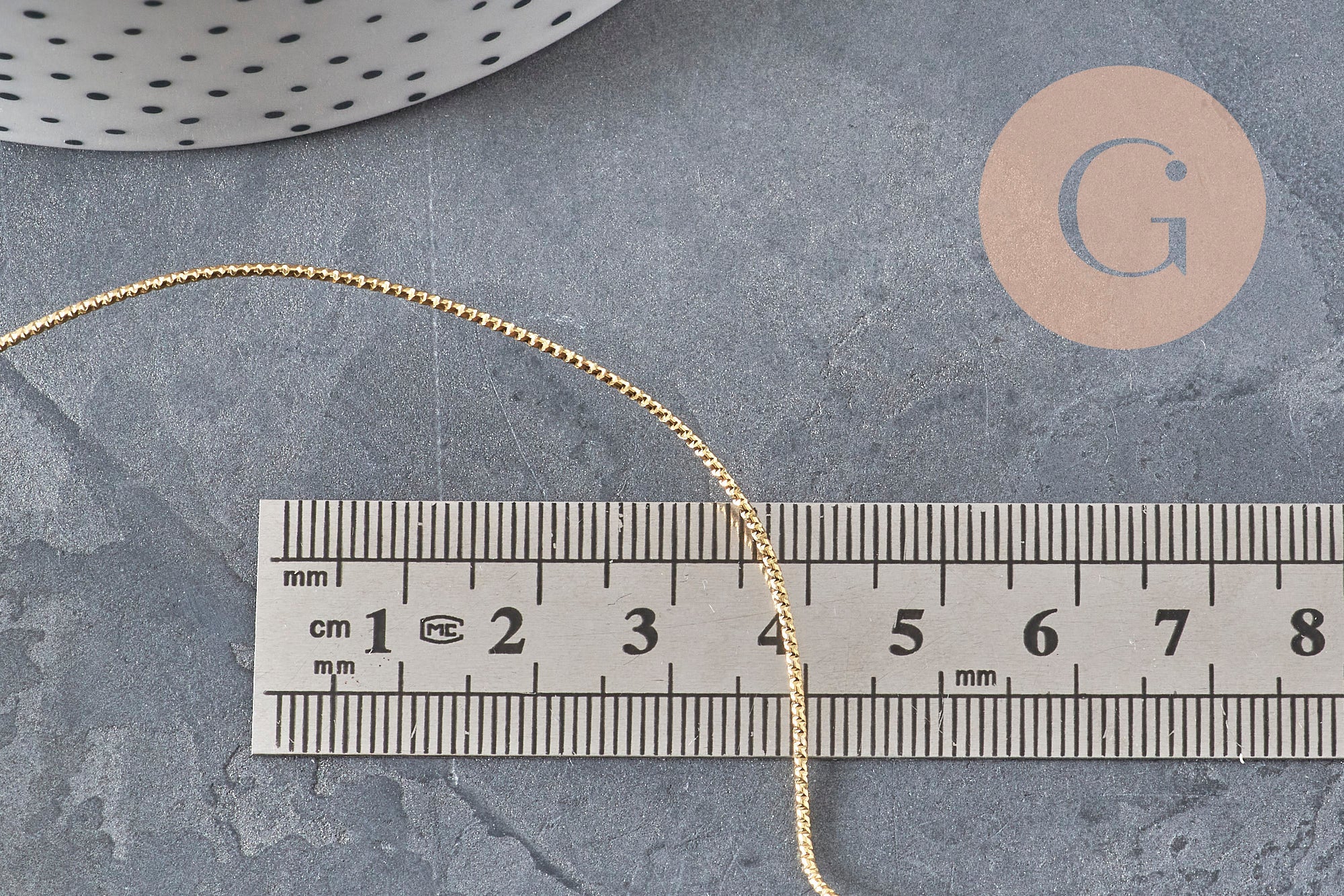 18K Gold Plated Copper Twisted Wire 1mm, x1 meter (G11243)