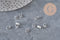 Large 304 stainless steel silver-plated bail 5.5mm, x10 (G11266)