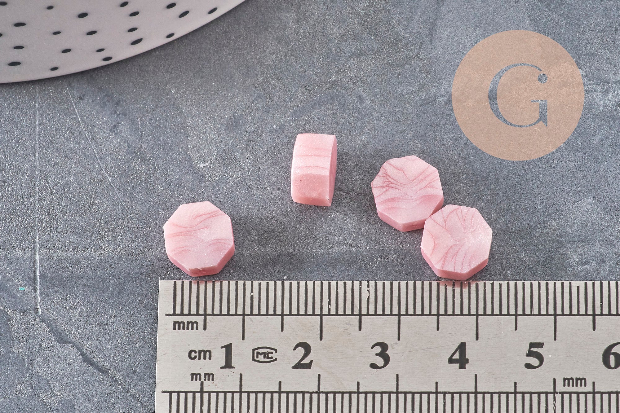 Granulés cire à cacheter rose nacré,fourniture pour création de sceaux personnalisés pour sceaux et invitations de mariage DIY, x100 (G4590)