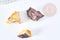 Mookaite naturelle brute 30-42mm, pierre naturelle pour création bijoux lithothérapie, x1 (G8631)