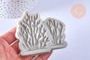 Moule corail fabrication bijoux résine patisserie 77x86mm, x1 (G6291)