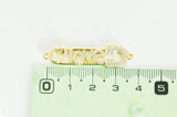 Pendentif Epingle à nourrice LOVE laiton doré 18k cristal,sans nickel,coeur bijoux,pendentif amour, Pendentif zircon,41mm x1 (G5321)