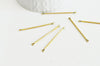 Pendentif connecteur barre ronde laiton brut sans nickel,barre laiton,pendentif barre,40mm, X10 (G4877)