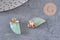 Pendentif corne jade vert,jade vert,pendentif bijoux, jade naturelle,21mm, x1 (G1281)