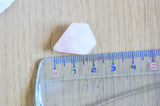 Pendentif diamant quartz rose naturel 21mm, x1 (G6277)
