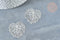 Pendentif estampe filigrane feuille tropicale acier 201 inoxydable platine 32mm, x2 (G8015)