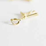 Pendentif feuille gingko laiton doré 18K 20mm,breloque laiton feuille Gingko, x1 G3811