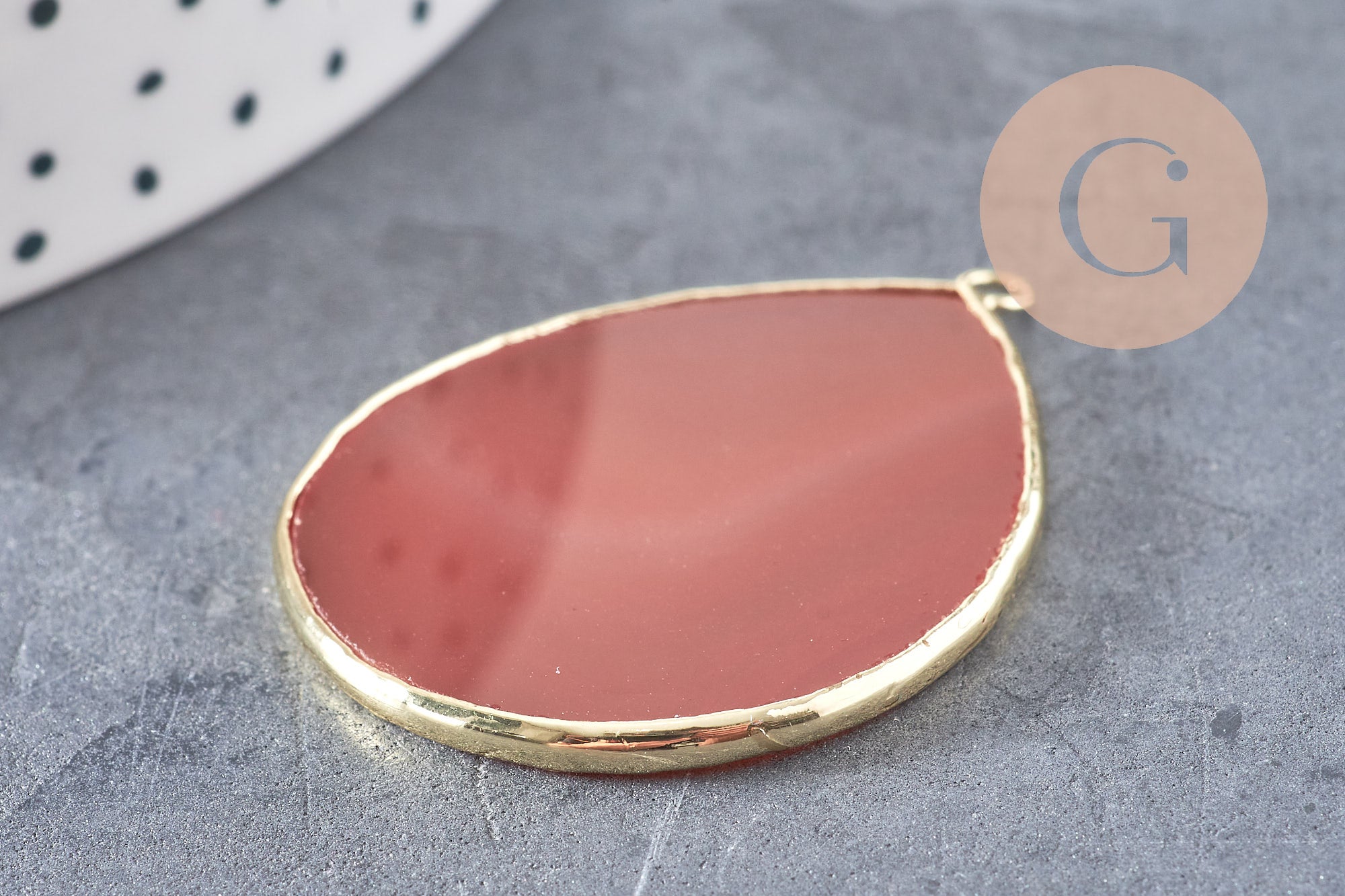 Pendentif goutte cornaline,Pendentif bijoux,pendentif pierre, pierre naturelle,41mm, x1 G1829