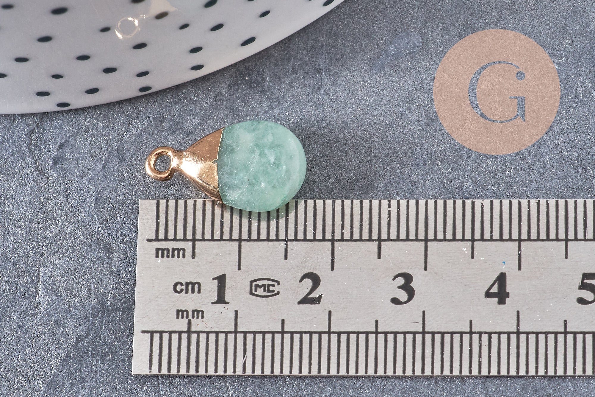 Pendentif goutte rubis aventurine,pendentif bijoux, pendentif aventurine naturelle,pendentif pierre,17-19mm,G2787