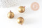 Pendentif locket rond boule laiton brut 18mm, médaillon Vintage, Pendentif laiton brut, x 2 (G2569)