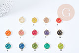 Pendentif oeil protecteurs zamac doré 18k cristal zircon 9mm bijoux chance x5 G1246