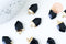 Pendentif pointe jade noir teinté, pendentif , bijou pierre,pendentif pierre, jade naturel, pendentif bleu,19mm, x1 G5510