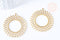 Pendentif soleil acier inoxydable 201 doré 39mm,création bijoux, acier inoxydable x1 G6671