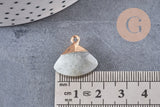 Pendentif triangle labradorite ,pendentif bijoux, pendentif pierre, labradorite naturel,pendentif labradorite,20mm, x1, G2648