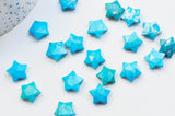 Perle étoile howlite turquoise facettes, pendentif pierre, howlite naturelle, pendentif étoile pierre,14mm, x1 (G4650)