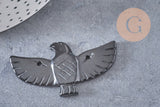 Perle oiseau aigle pierre naturelle 40mm, x1 (G10332)