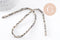 Perle rectangle jaspe dalmatien naturel 13.5mm, x1 fil de 39cm (G1925)