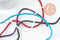 Perle ronde howlite facettée, perle howlite,pierre naturelle,howlite naturelle,perle pierre,4mm,fil de 90 perles, X1 (G4668)