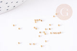 Perles à écraser acier 304 inoxydable doré 1.5mm, x100 (G1180)