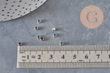 Crimp Beads Platinum Brass 3x2mm, x2 grams (G11207)