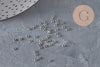 Crimp Beads Washer Round 316 Stainless Steel Platinum 1.9mm, x50 (G11210)