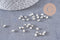 Perles intercalaires facettées zamac argenté 3mm, x 50-100-200 (G1894)