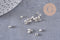 Perles intercalaires fer argenté 3mm, x5gr (G1322)
