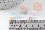 Perles rocaille rondelle multicolore pastel 6x33mm, x10gr (G10883)