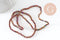 Perles toupies cristal rouge irisé métallisé 3x2mm, perles création bijoux, fil de 33cm x1 (G8106)